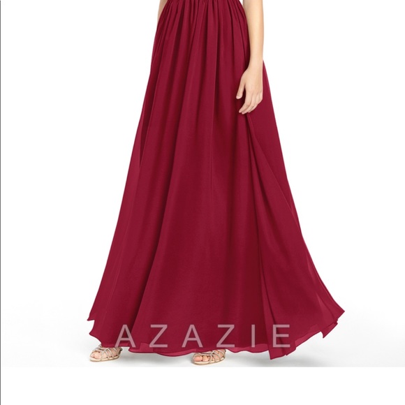 Azazie “Kailyn” in Burgundy - Picture 3 of 3